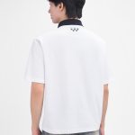 Contrast Panel Half-Zip Polo Shirt 3